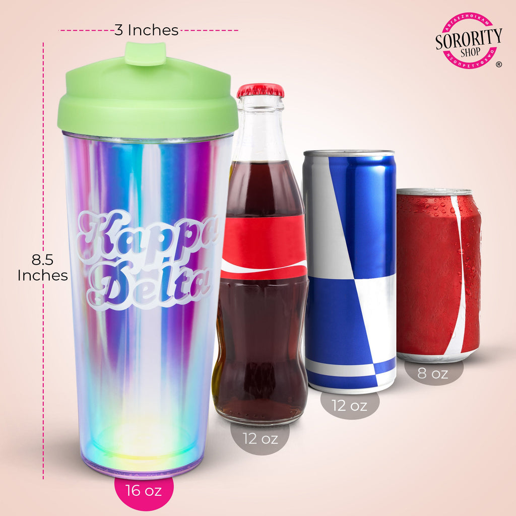 Gamma Phi Beta Retro Style Sorority Tumbler