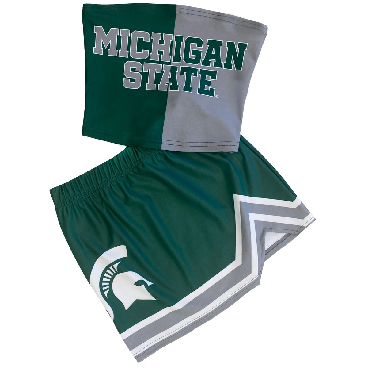 Michigan State Two Tone Tube Top