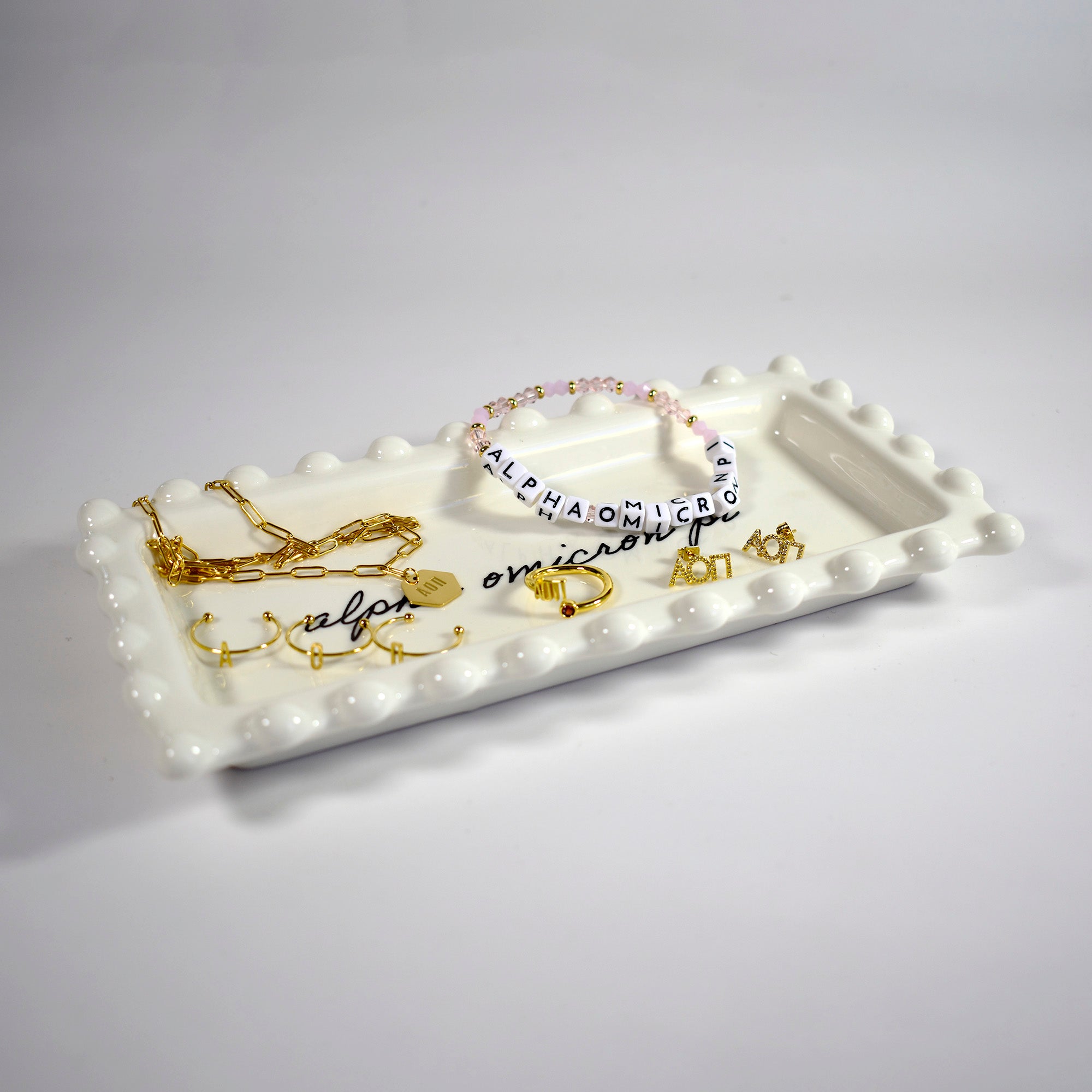 Kappa Alpha Theta 18k Gold Plated Stud Earrings