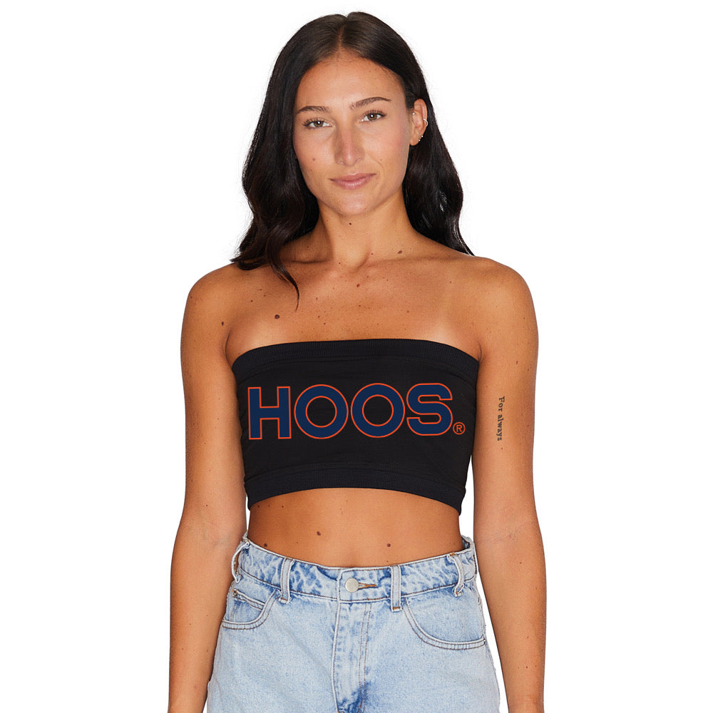 Virginia Cavaliers Black Bandeau Top