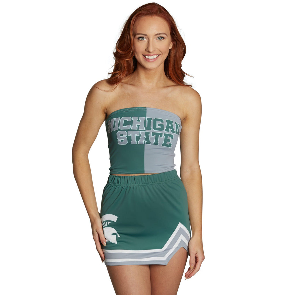 Michigan State Two Tone Tube Top