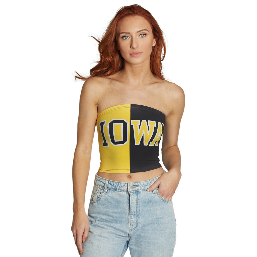 Iowa Hawkeyes Two Tone Tube Top
