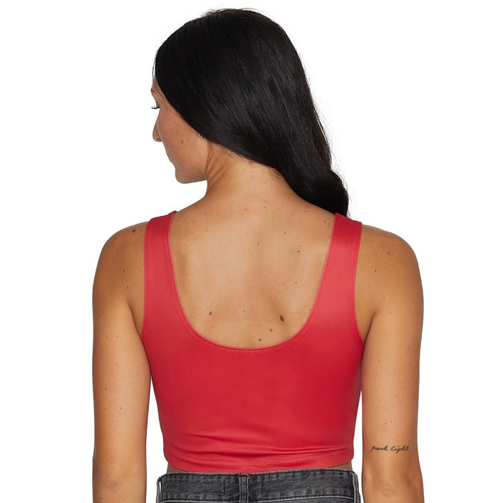 Indiana Hoosiers Crimson Crop Tank Top