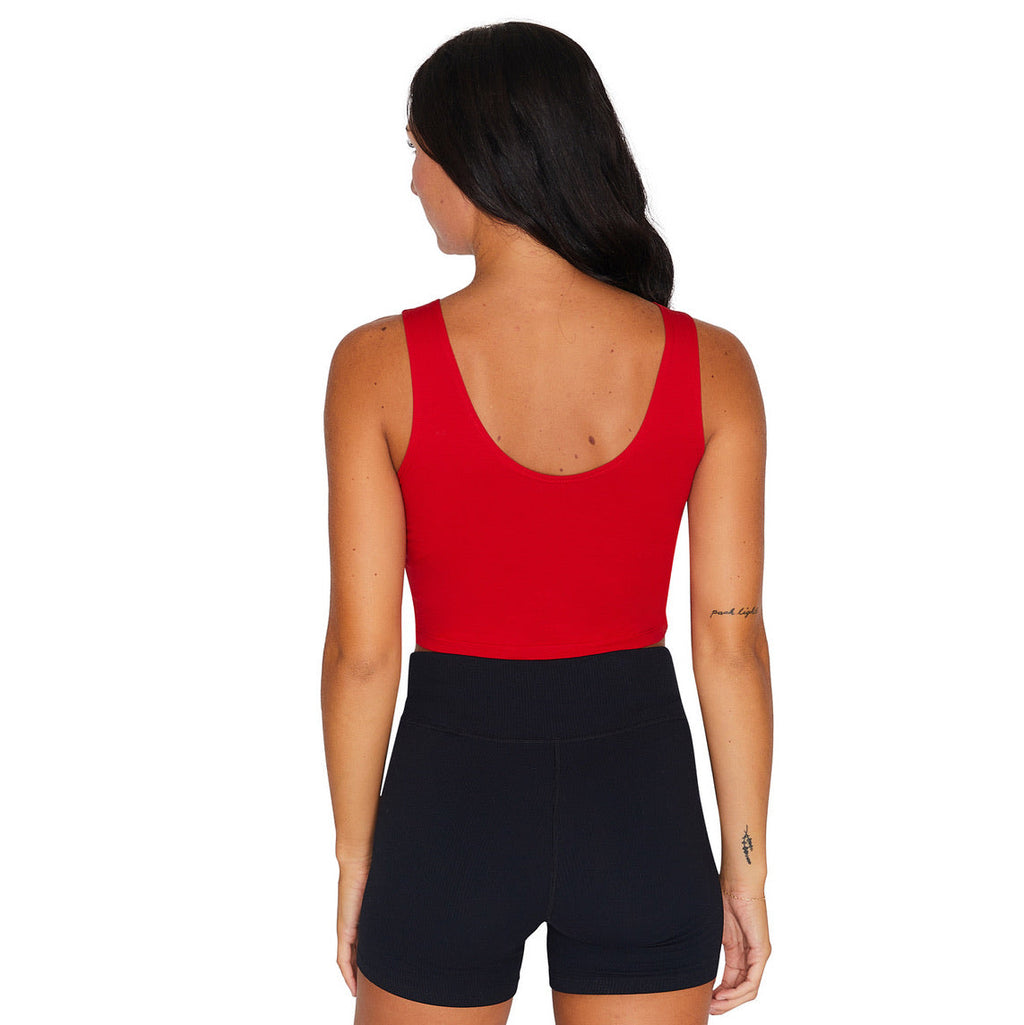 Ohio State OSU Buckeyes Red Crop Tank Top
