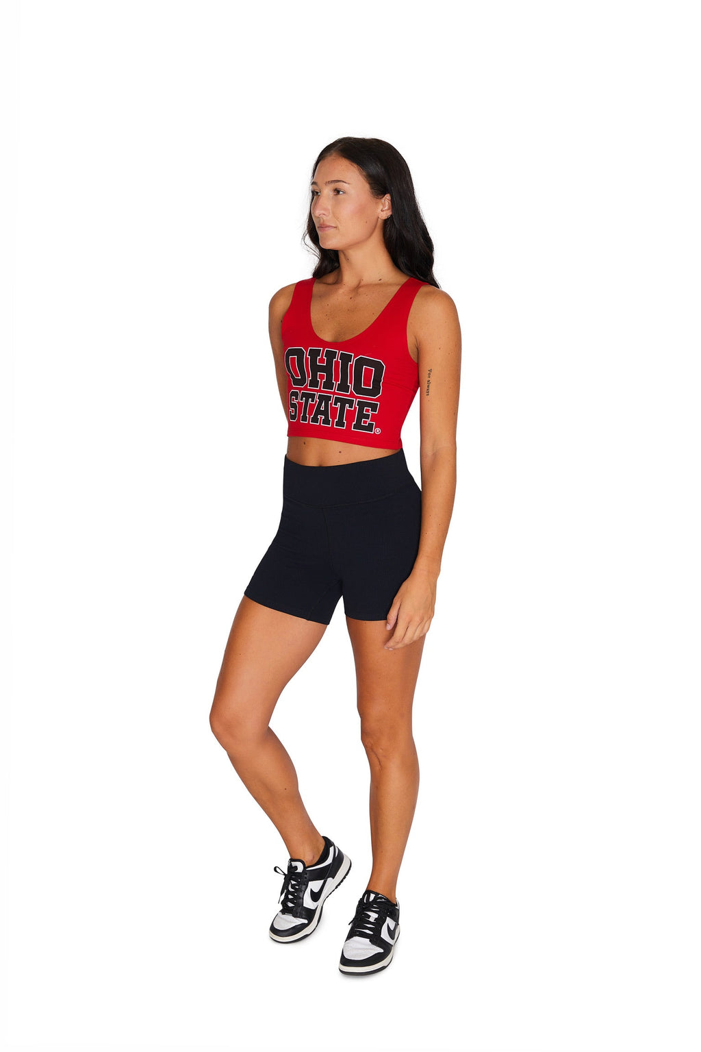 Ohio State OSU Buckeyes Red Crop Tank Top