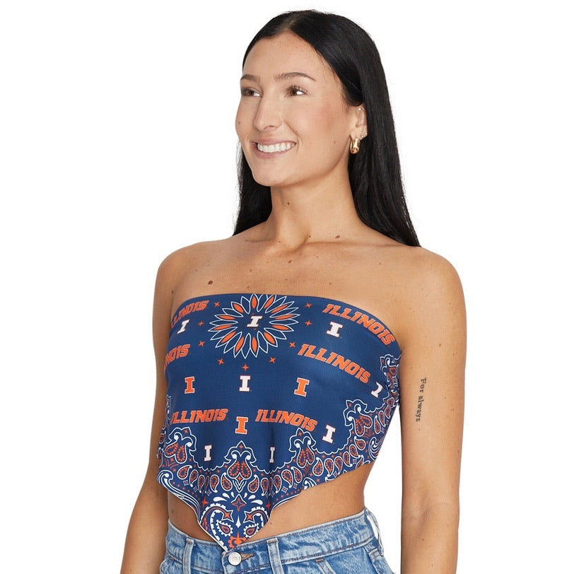 Illinois Fighting Illini Bandana Top