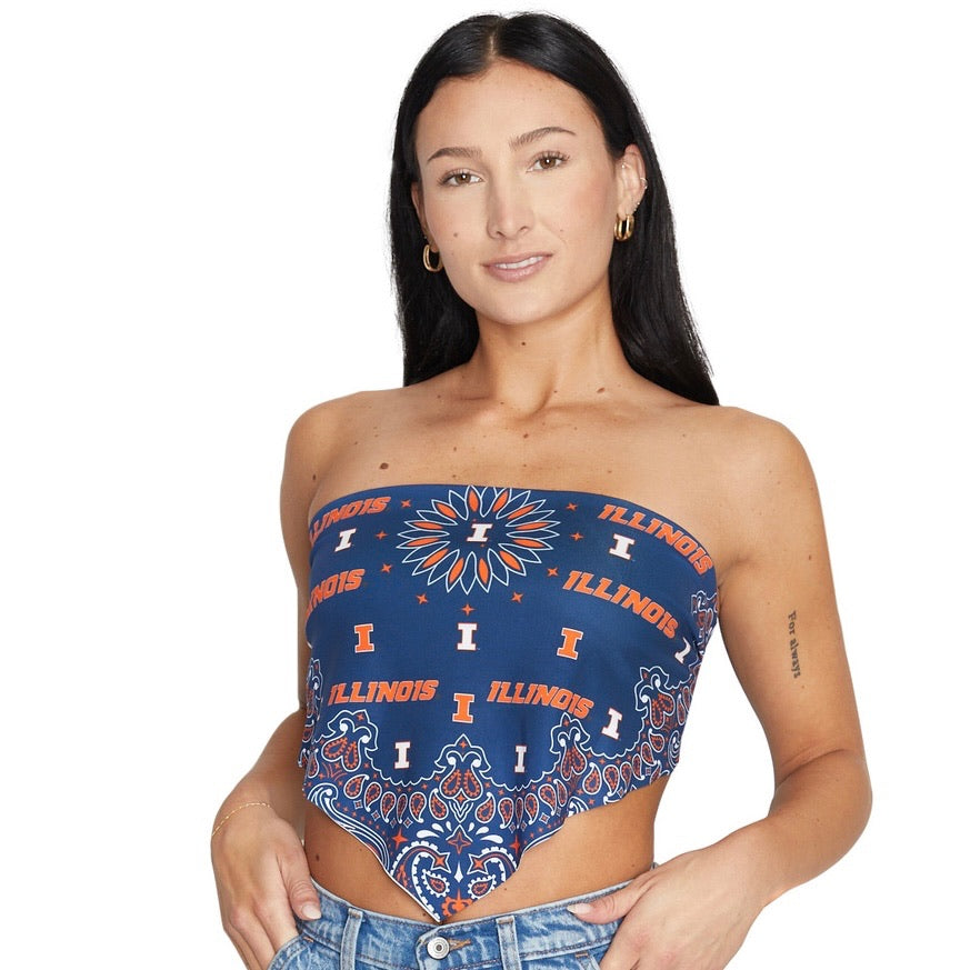 Illinois Fighting Illini Bandana Top