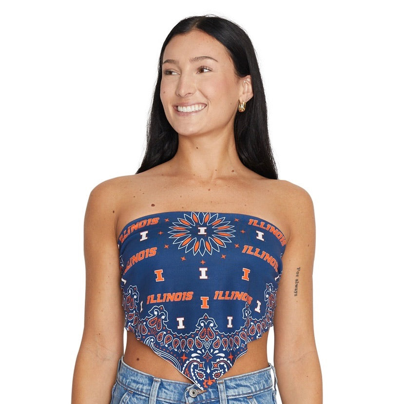 Illinois Fighting Illini Bandana Top