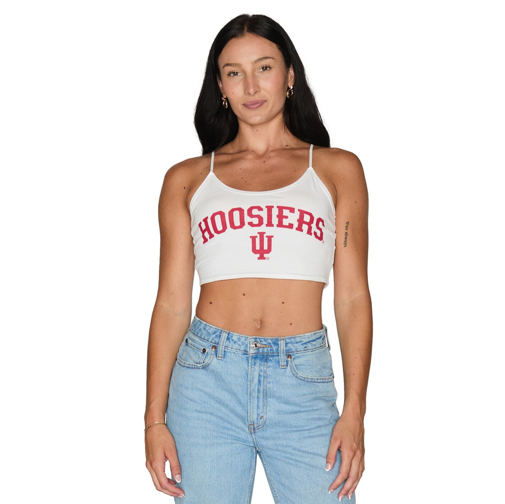 Indiana Hoosiers White Spaghetti Tank