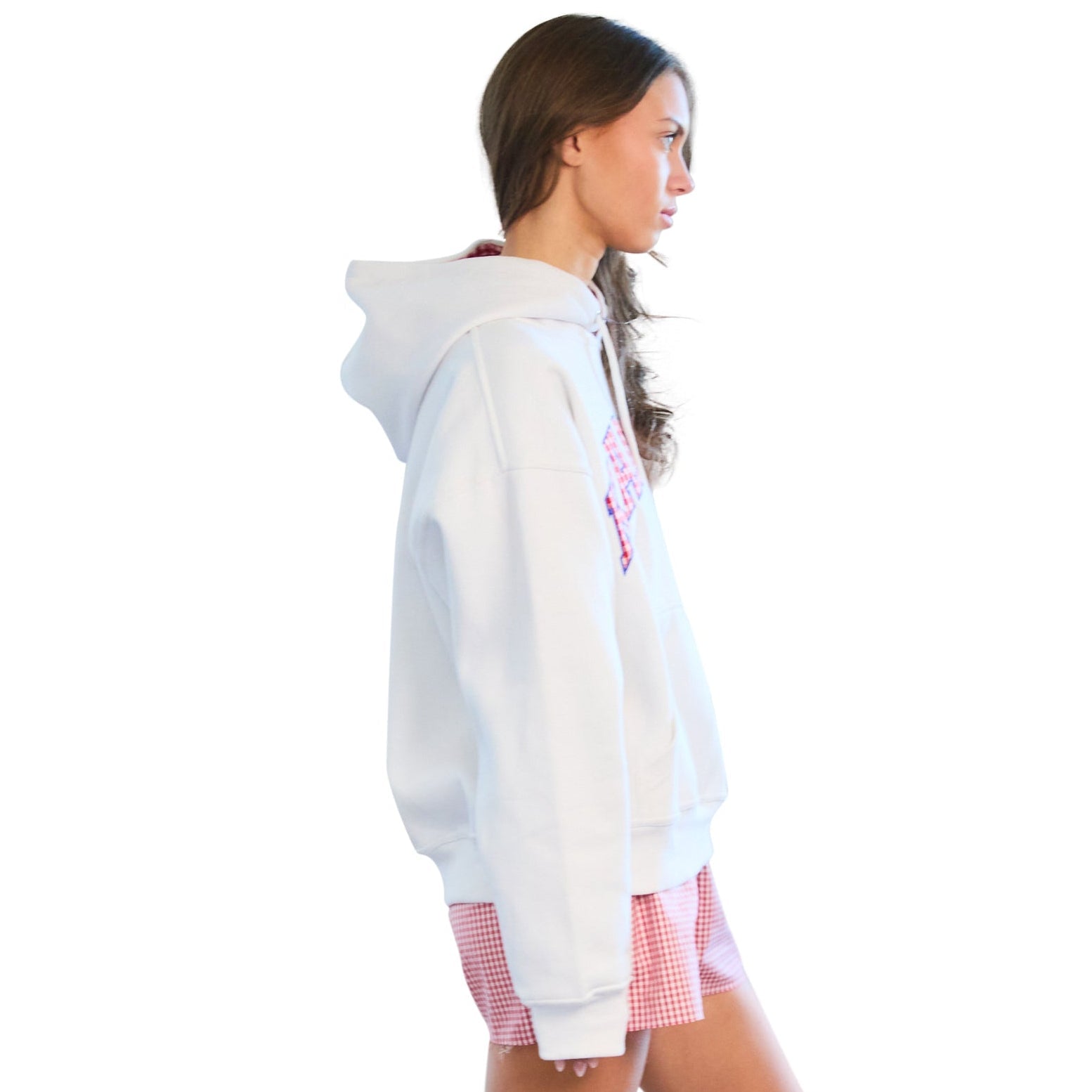 Kansas Jayhawks Gingham Hoodie