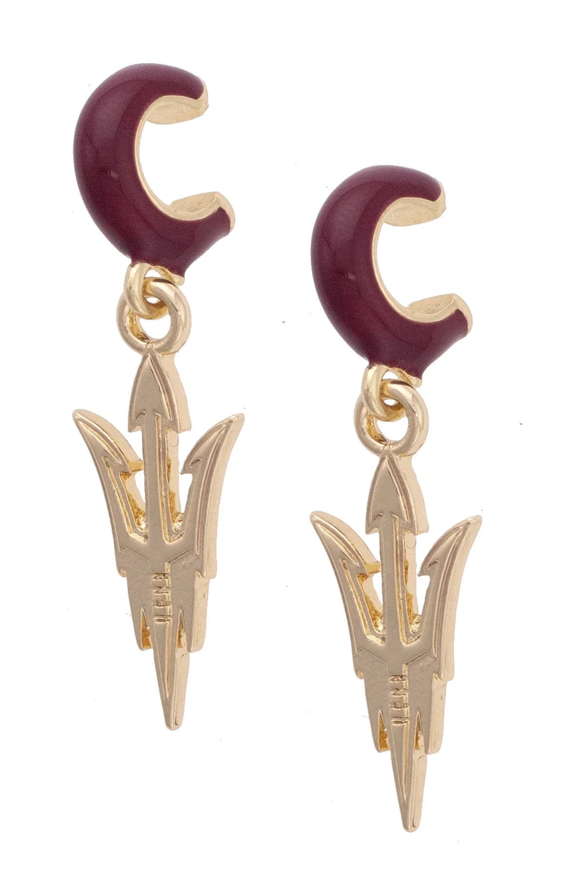 Arizona State Sun Devils Logo Huggie Hoop Earrings - FINAL SALE