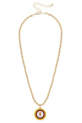 Arizona State Sun Devils Pave Disc Necklace - FINAL SALE