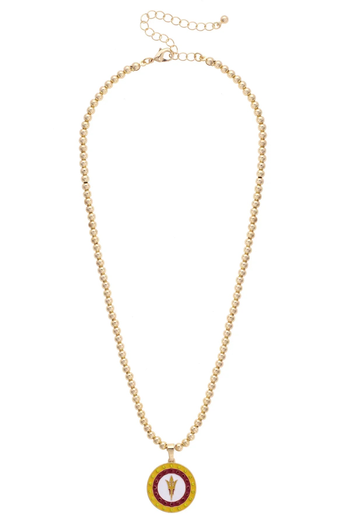 Arizona State Sun Devils Pave Disc Necklace - FINAL SALE