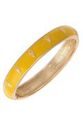 Arizona State Sun Devils Sculpted Enamel Logo Hinge Bangle in Gold