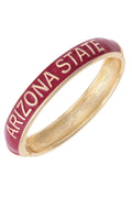 Arizona State Sun Devils Sculpted Enamel Hinge Bangle in Maroon
