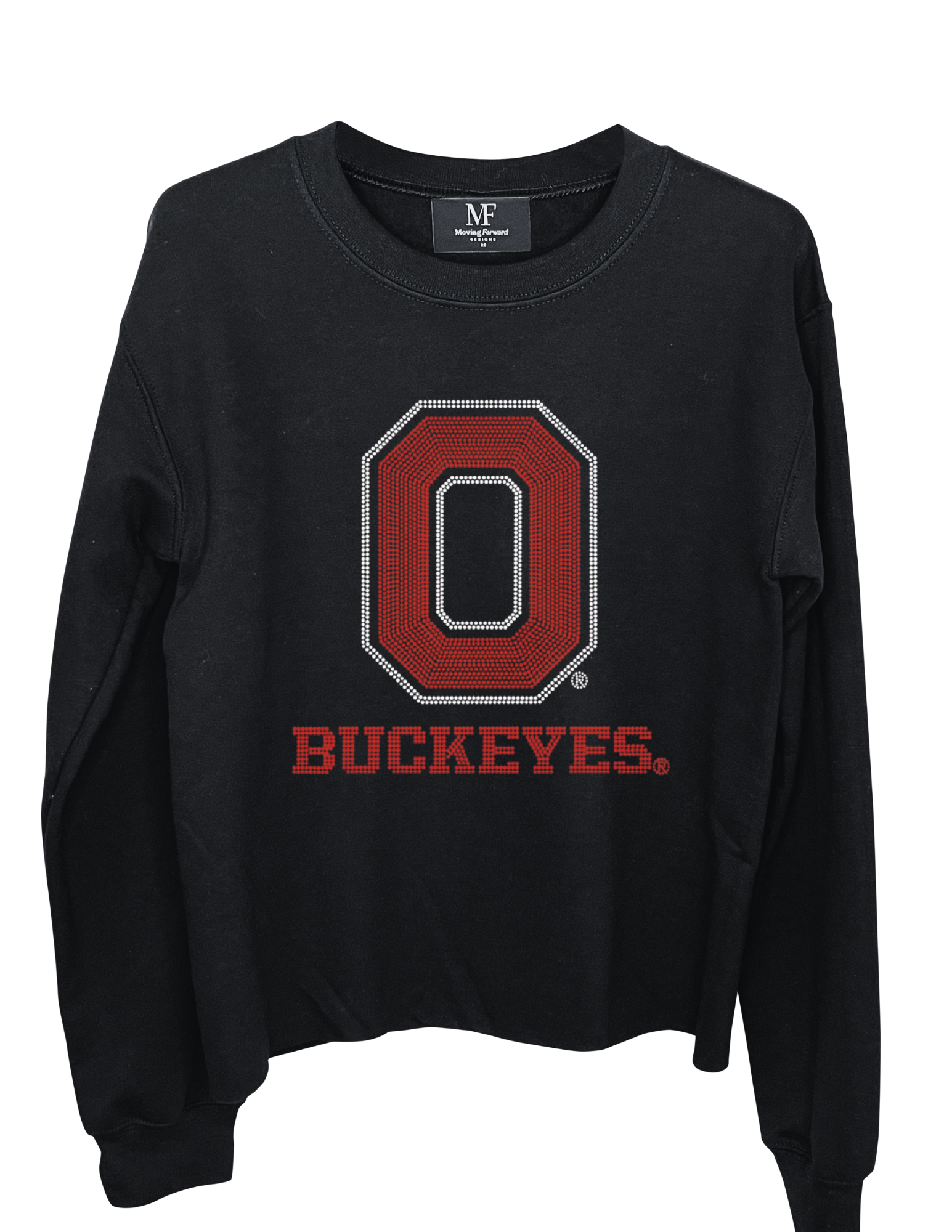 Ohio State O Buckeyes Black Crewneck Sweatshirt