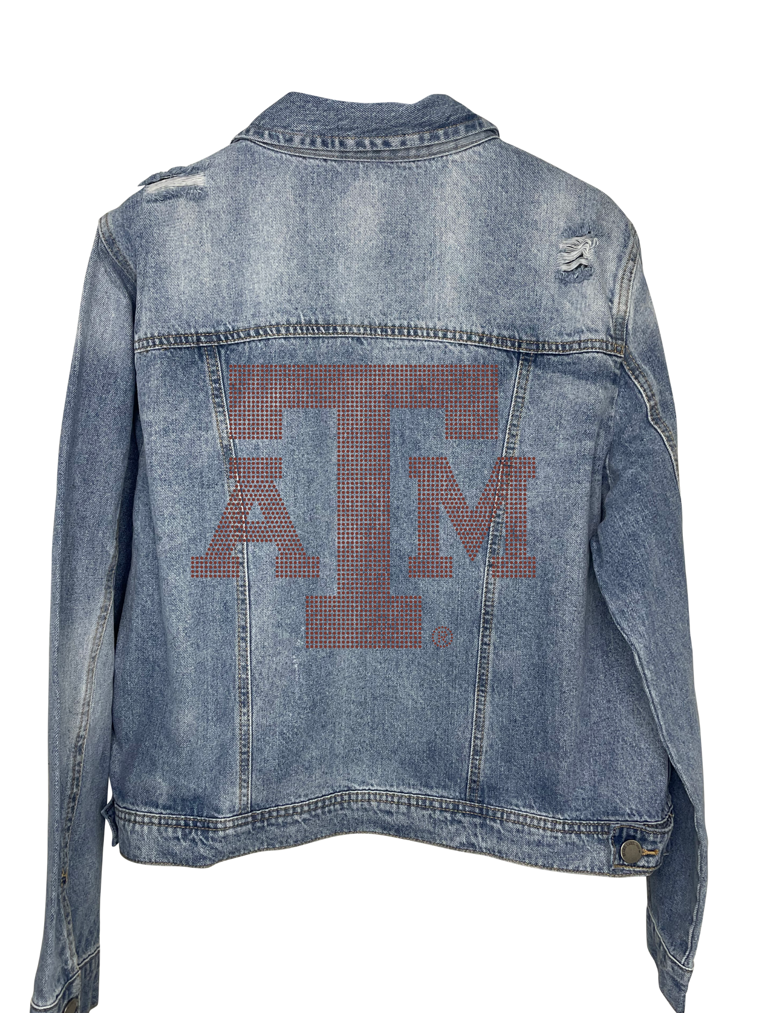 Texas A&M Logo Blue Denim Jacket
