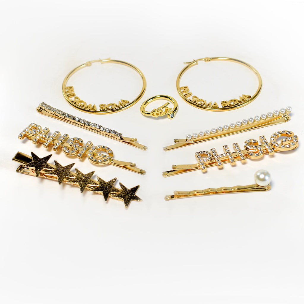 Alpha Phi Sorority Hair Clips