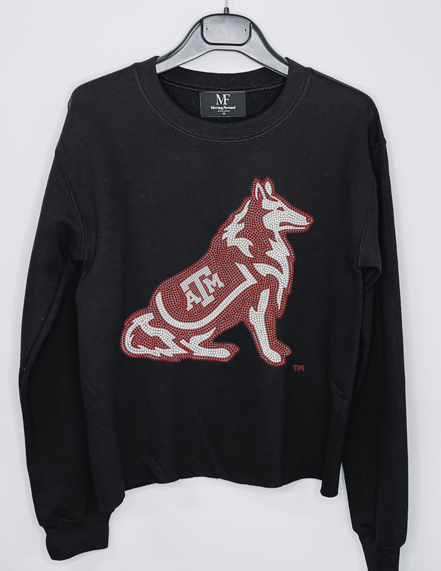 Texas A&M Reveille Black Crewneck Sweatshirt