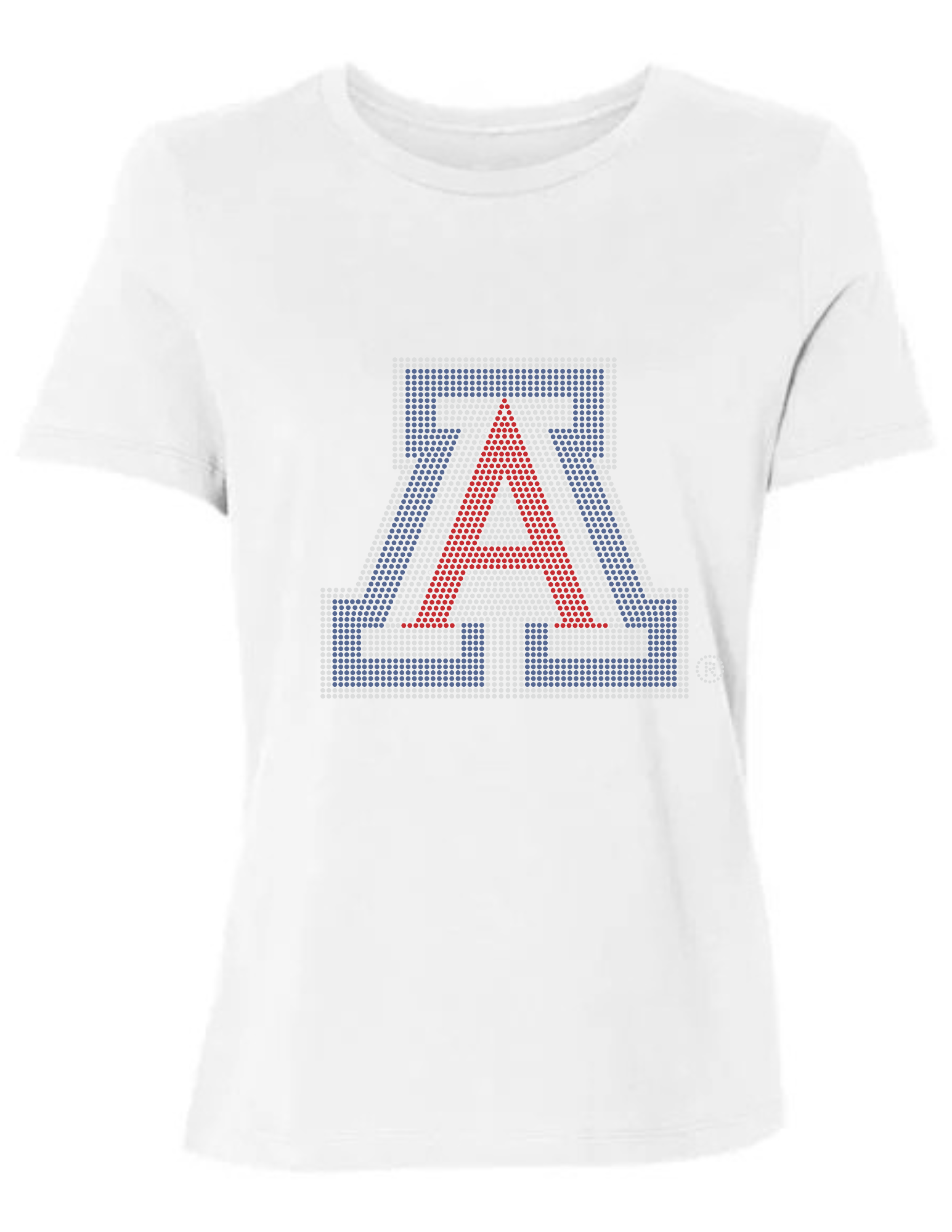 University of Arizona Block A Crewneck White Short Sleeve T-Shirt