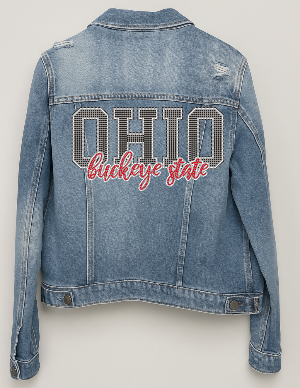Ohio State Buckeye State Blue Denim Jacket