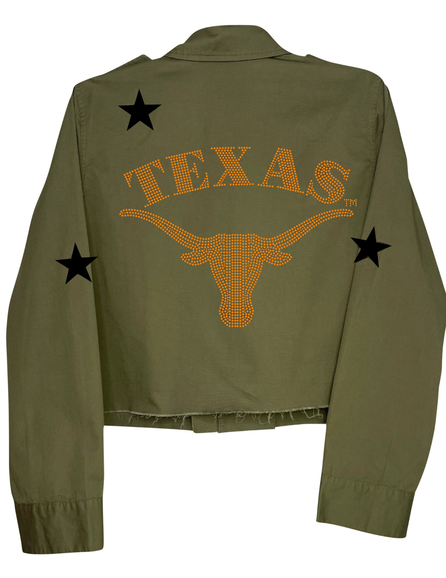 University of Texas-Austin Longhorn Army Green Shacket