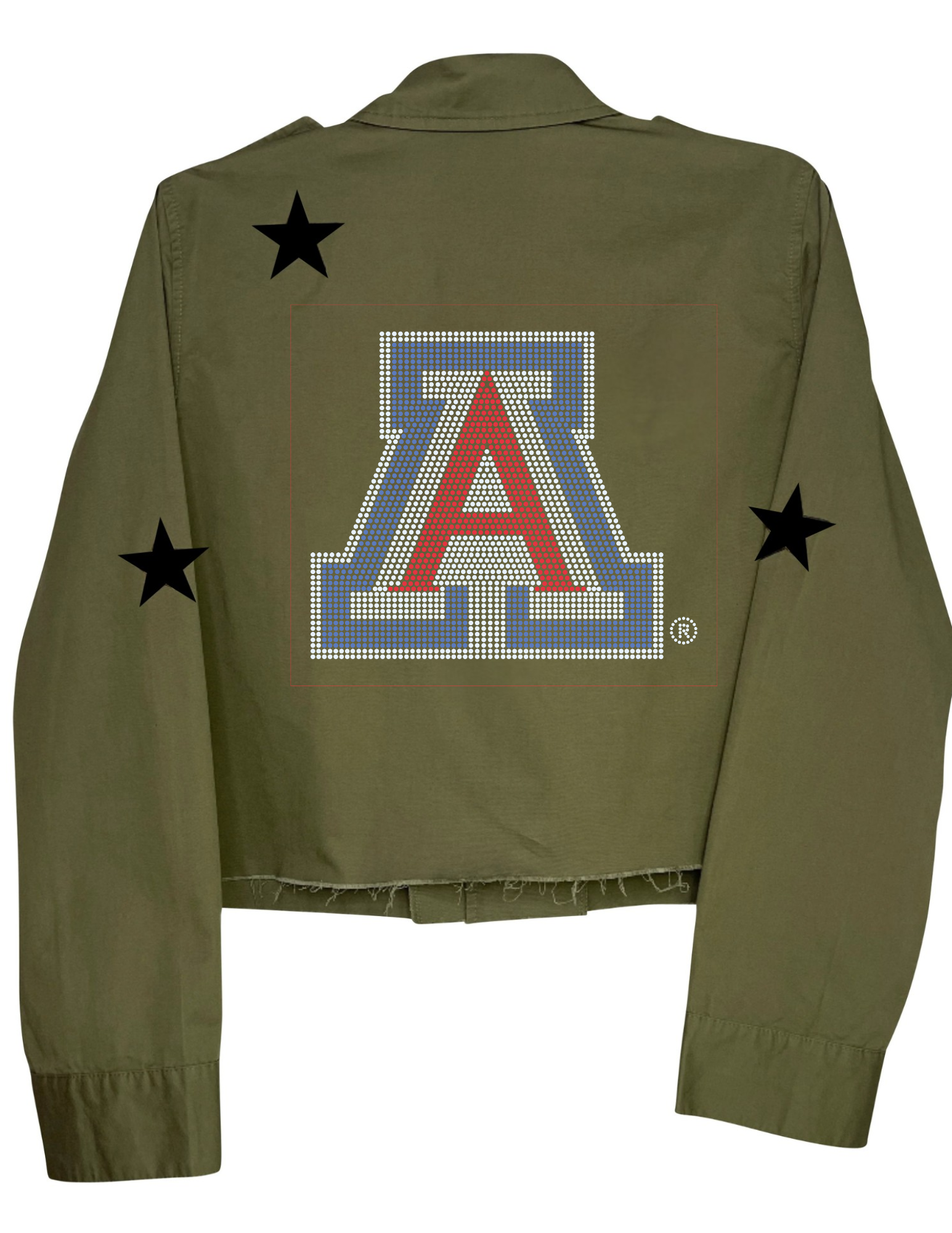 University of Arizona Block A Army Green Shacket