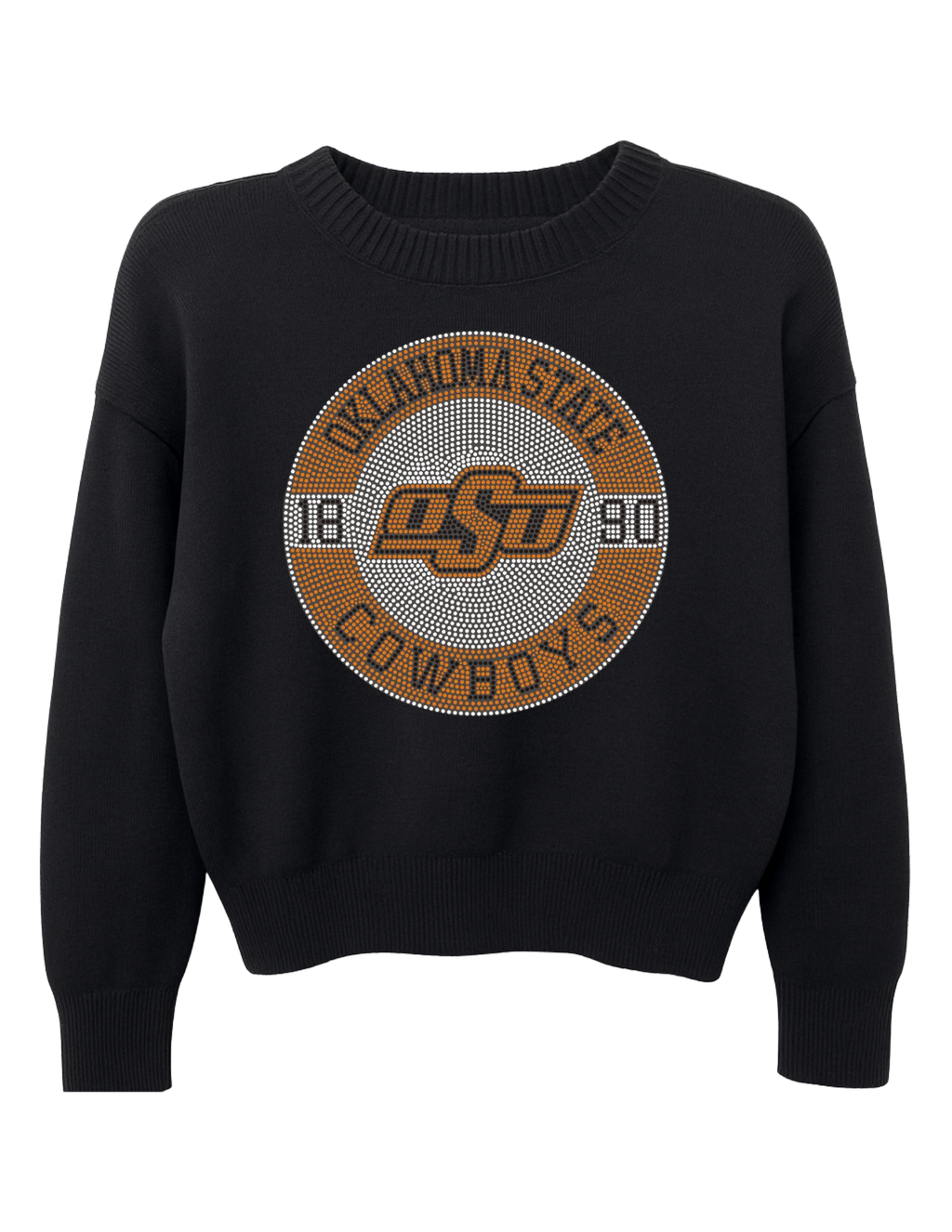 Oklahoma State EST. 1890 Black Crewneck Sweater
