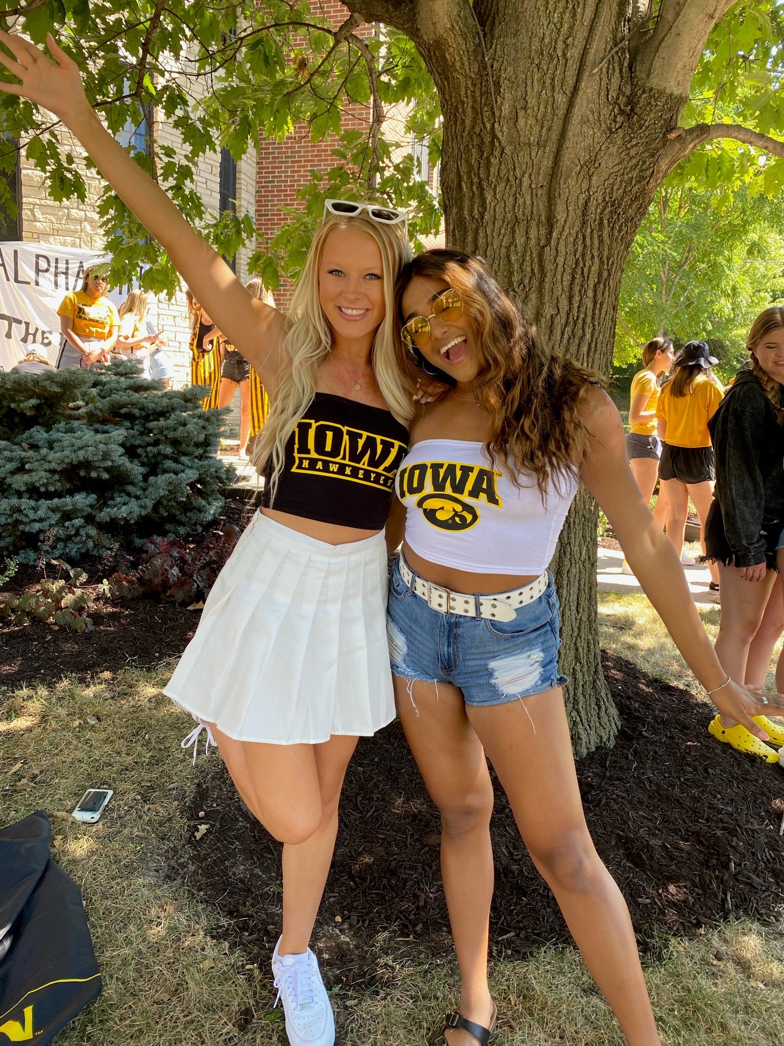 Iowa Hawkeyes White Tube Top