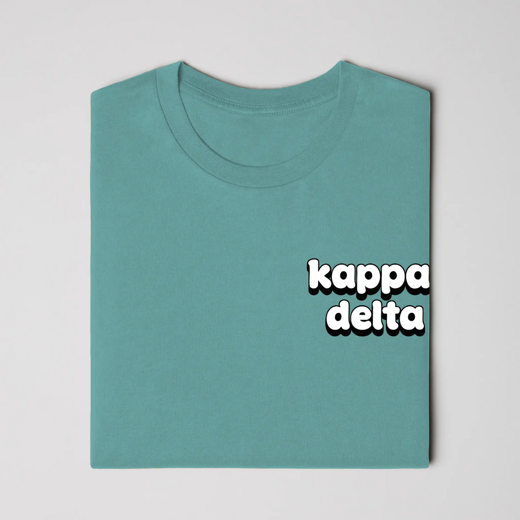 KD RETRO BUBBLE FONT- Comfort Colors Heavyweight T Shirt