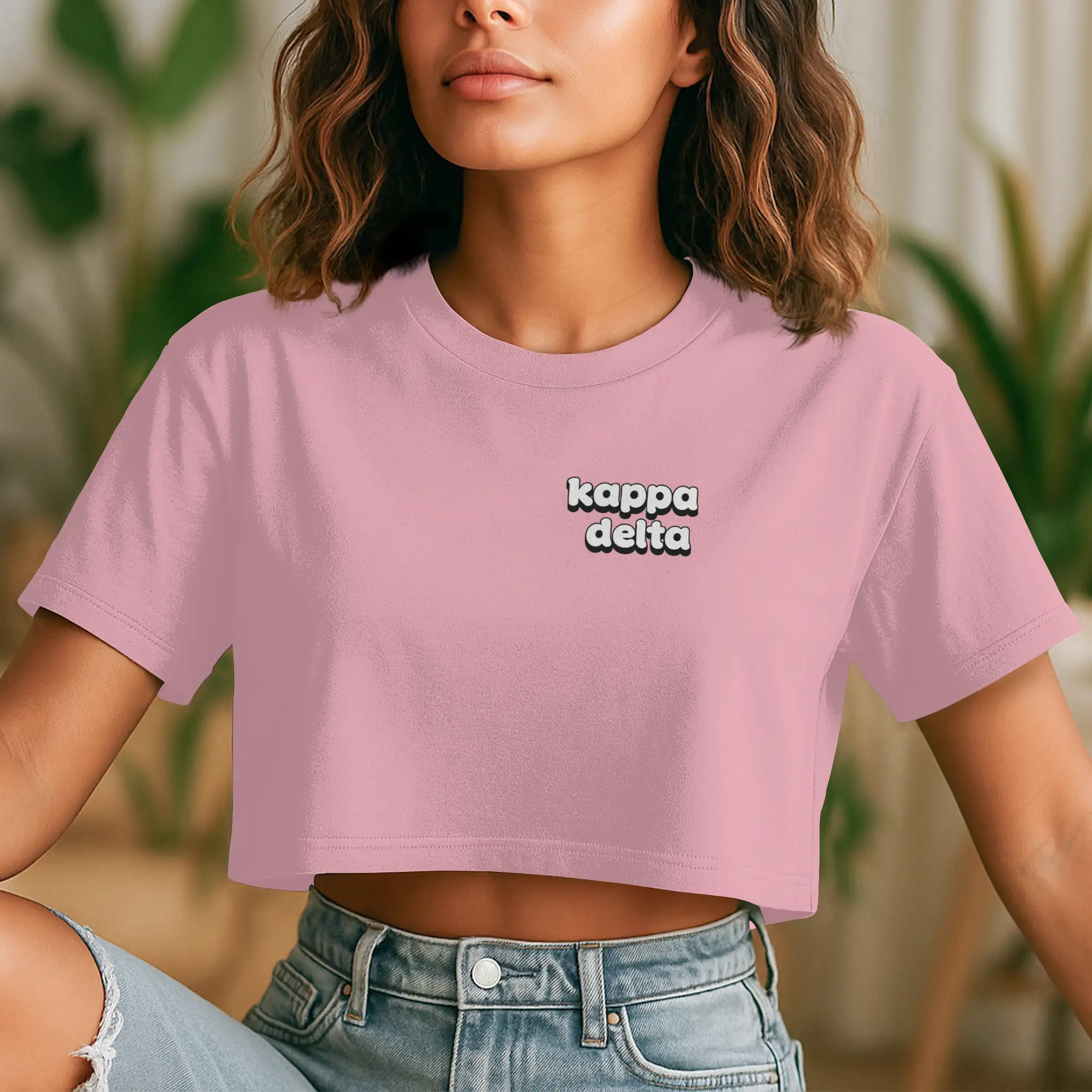 KD RETRO BUBBLE FONT- Street Crop Tee