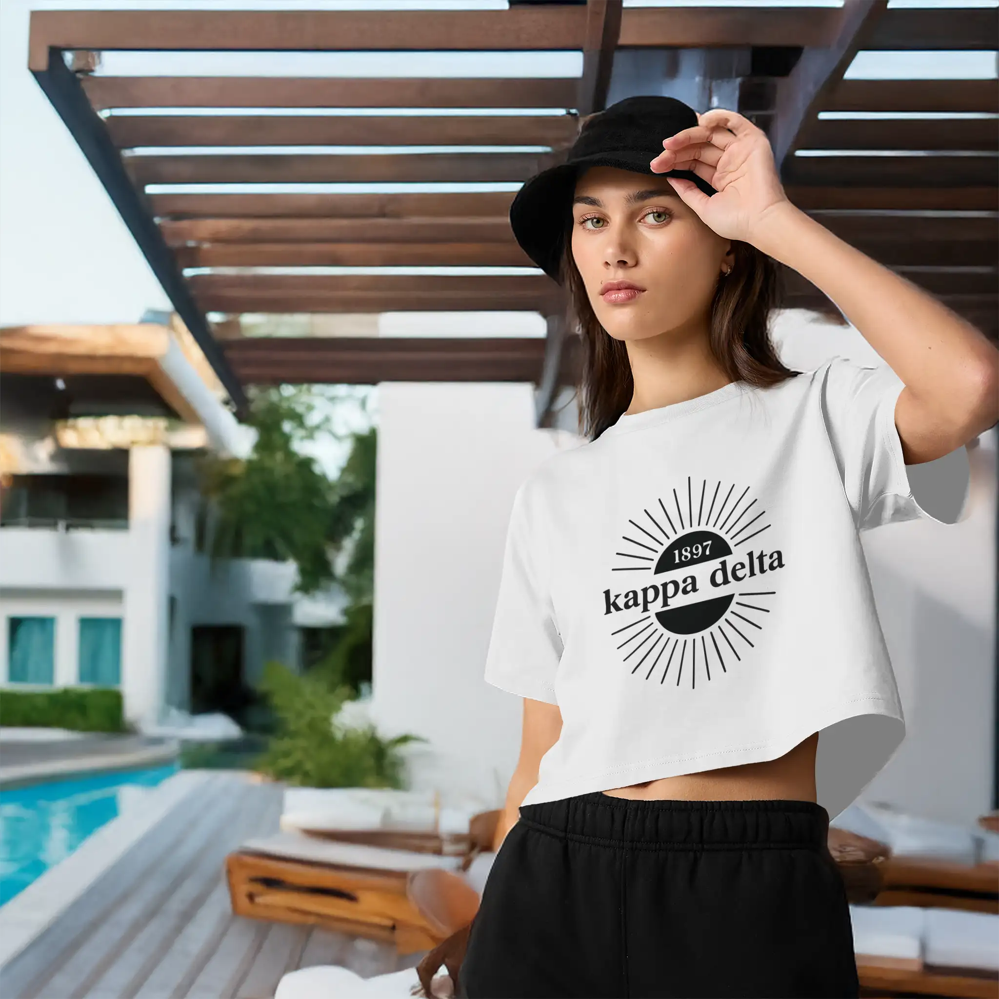 KD SUNBURST- Street Crop Tee