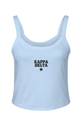 KD STAR (emb)- Micro Rib Spaghetti Strap Tank