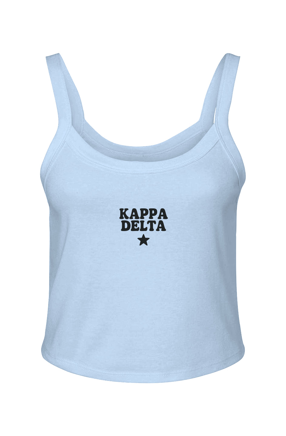 KD STAR (emb)- Micro Rib Spaghetti Strap Tank