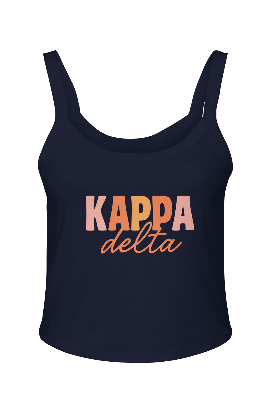 KD WARM COLORS-Micro Rib Spaghetti Strap Tank