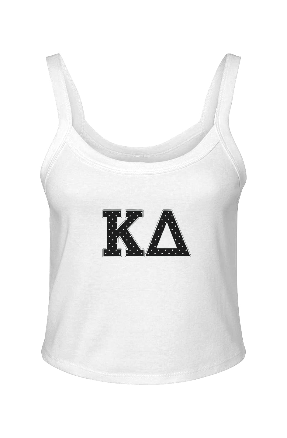 KD POLKA DOTS- Micro Rib Spaghetti Strap Tank