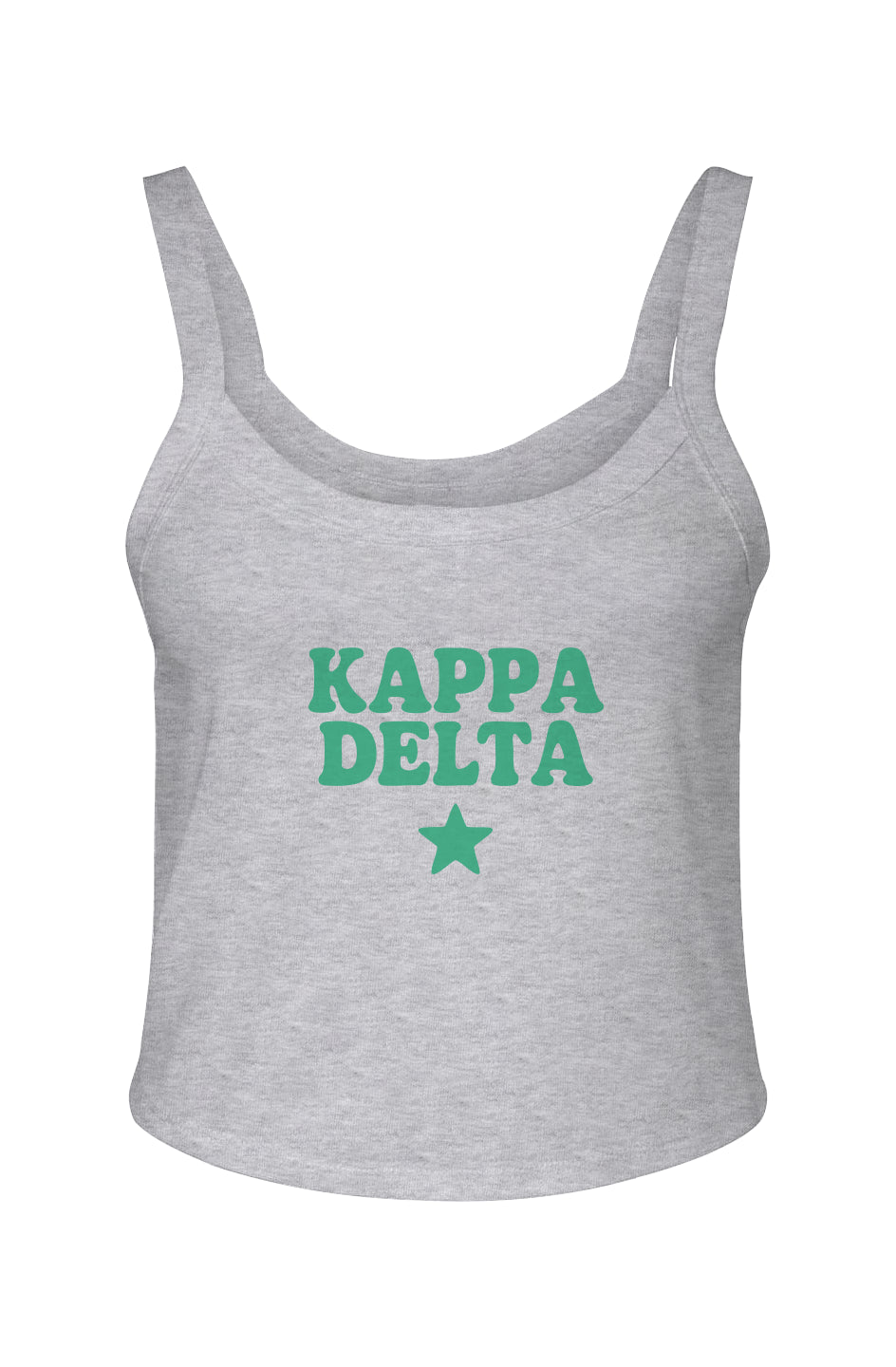 KD STAR-Micro Rib Spaghetti Strap Tank