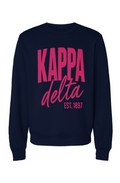 KD LARGE PINK- Sponge Fleece Sweatshirt