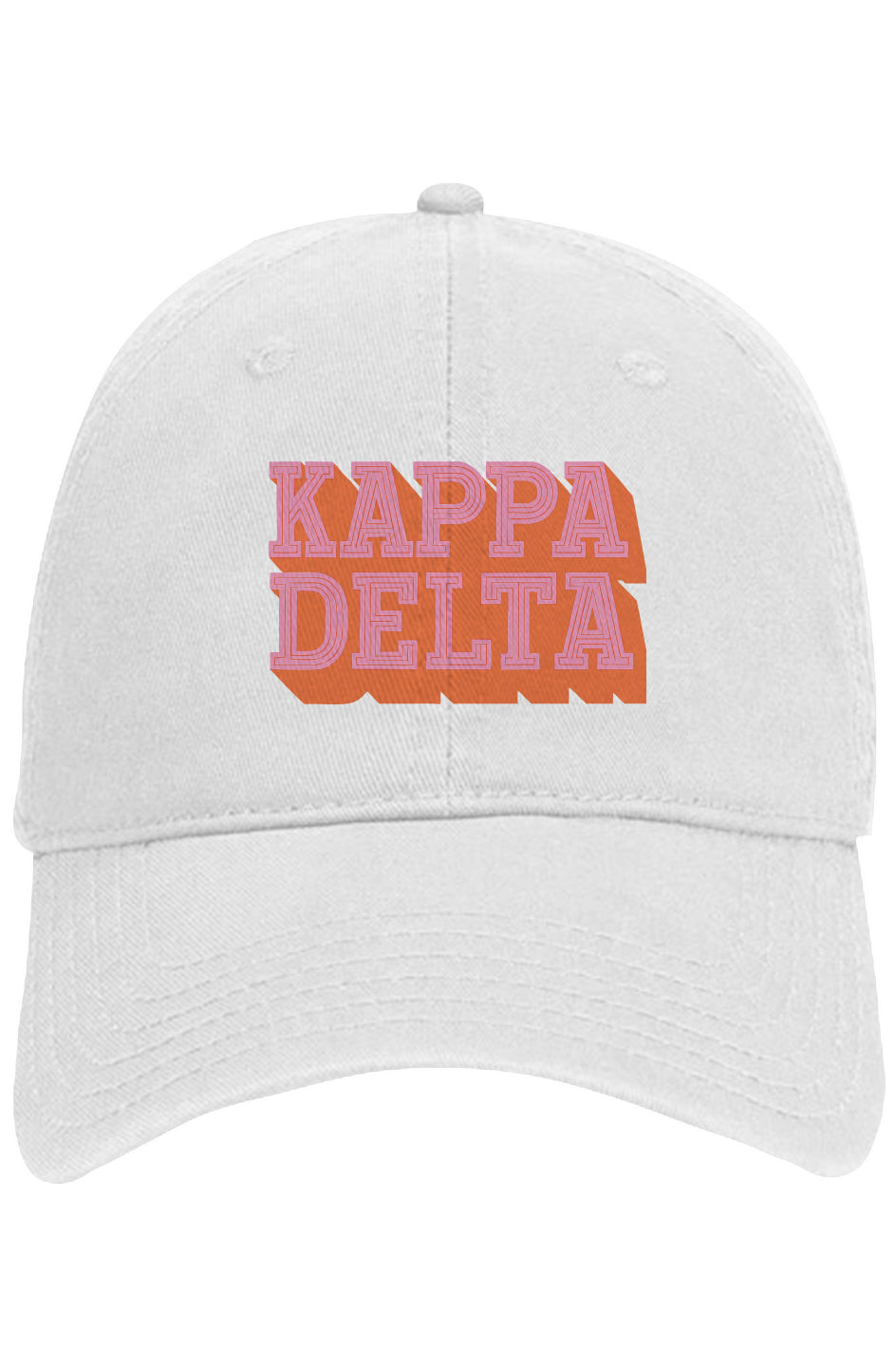 STACKED KAPPA DELTA- Otto 6 panel dad hat