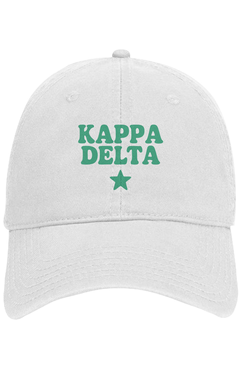 KD STAR GREEN- Otto 6 panel dad hat