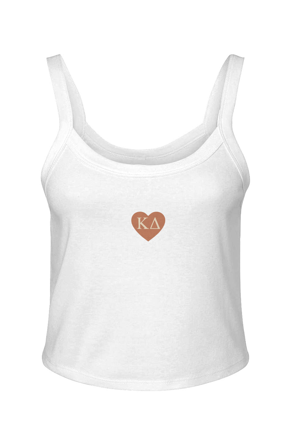Heart KD Logo Micro Rib Spaghetti Strap Tank