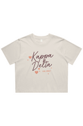 Script Kappa Delta Est 1897 Classic Crop Tee