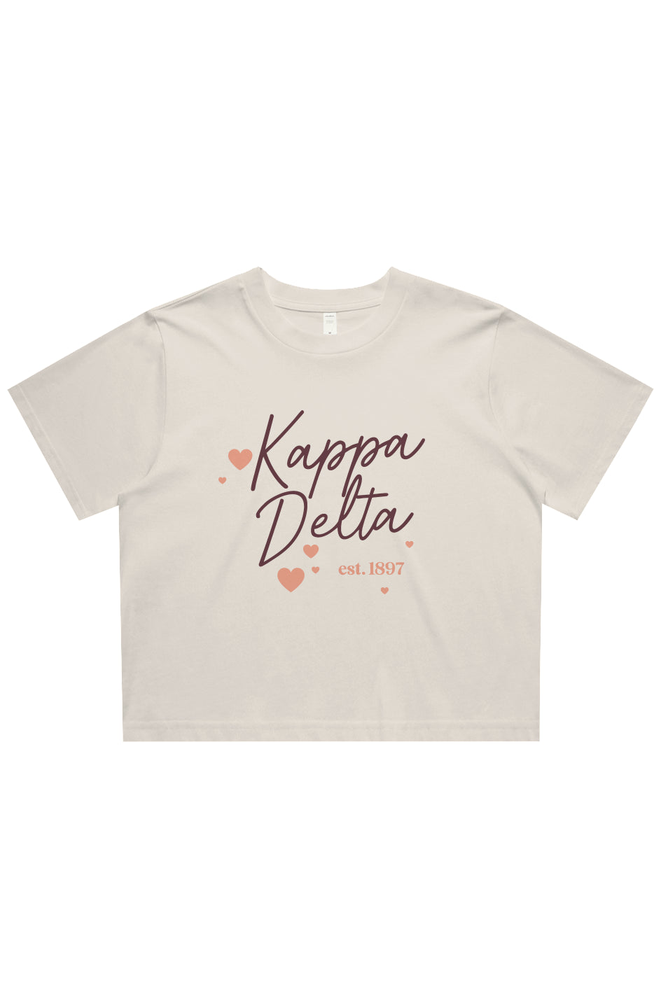 Script Kappa Delta Est 1897 Classic Crop Tee
