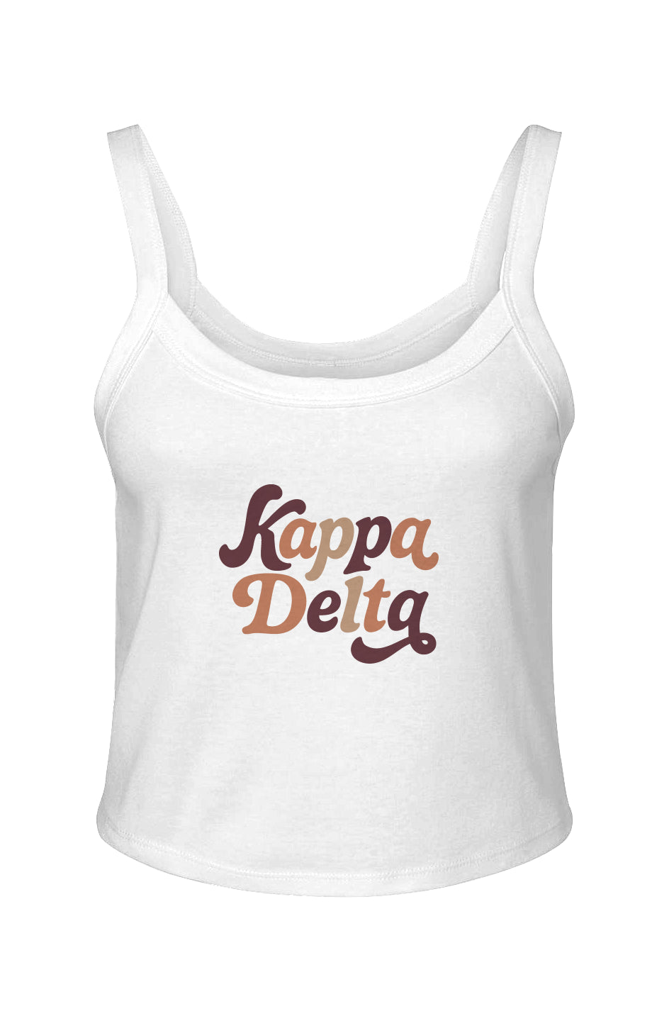 KD Earthy Multi Color Micro Rib Spaghetti Strap Tank