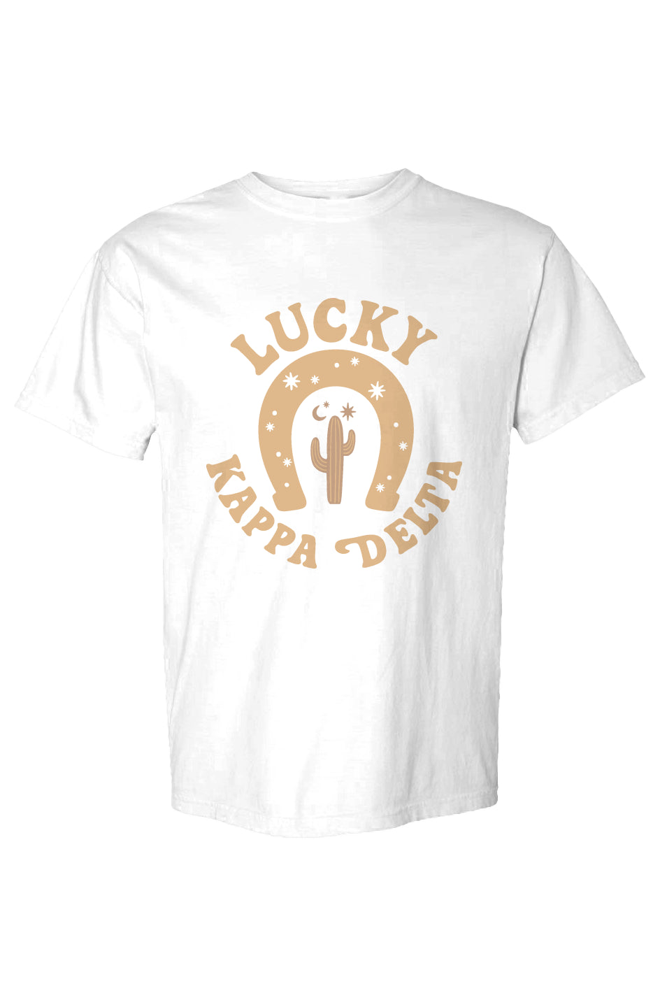 Lucky Kappa Delta Horseshoe Cactus Heavyweight T Shirt