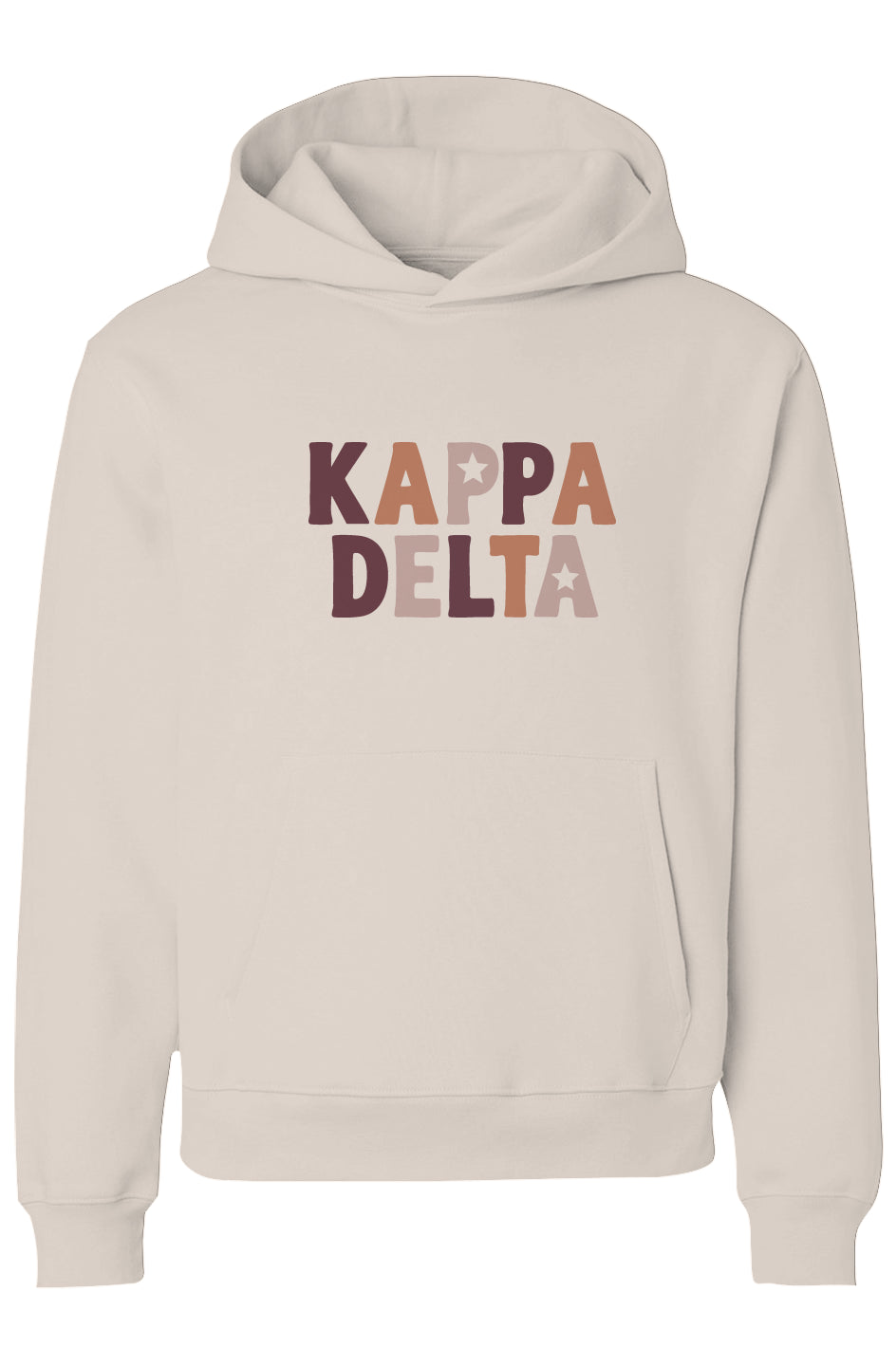 Star Lettered Kappa Delta Heavyweight Hoodie