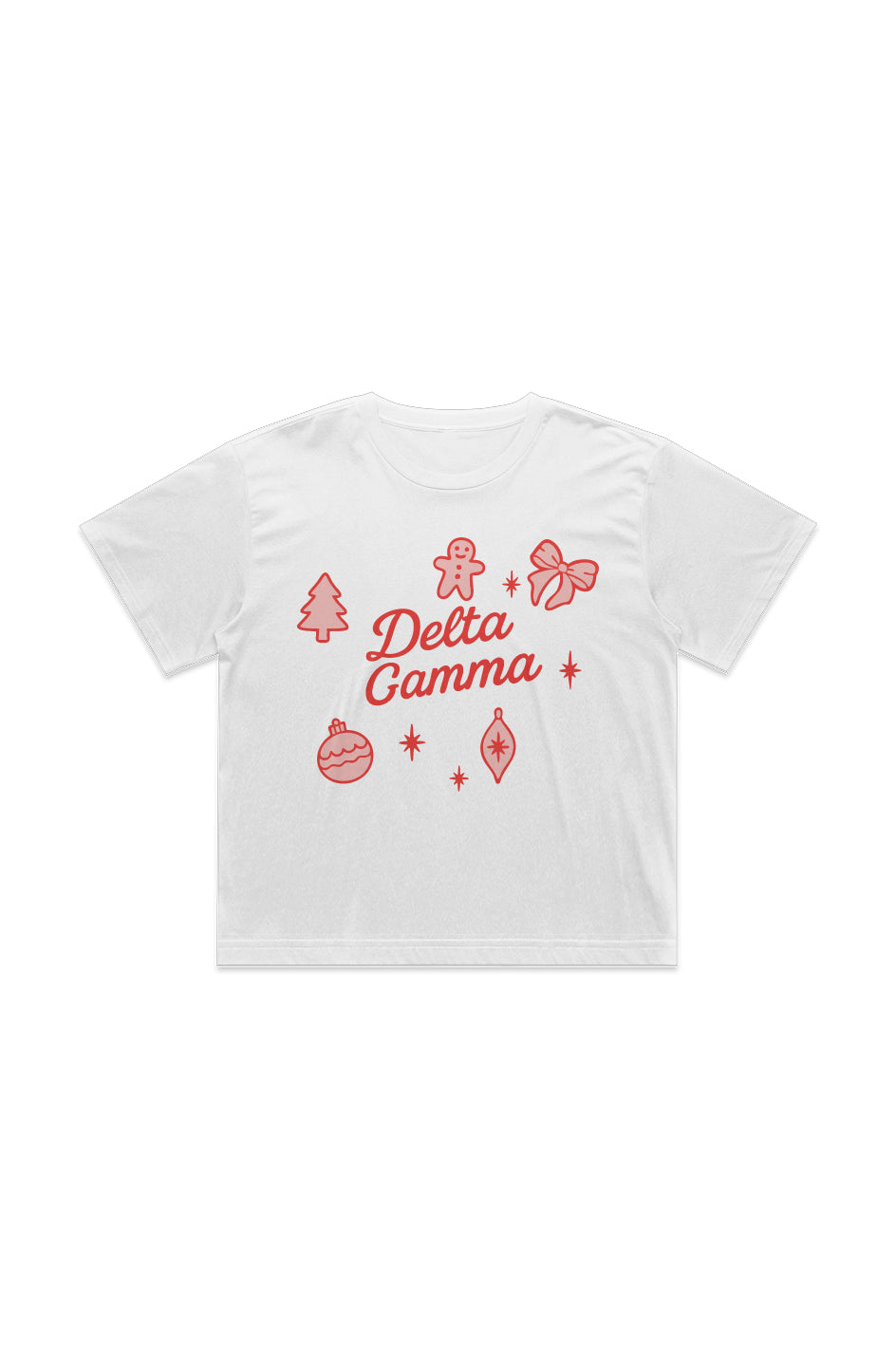 Delta Gamma Christmas Crop Tee