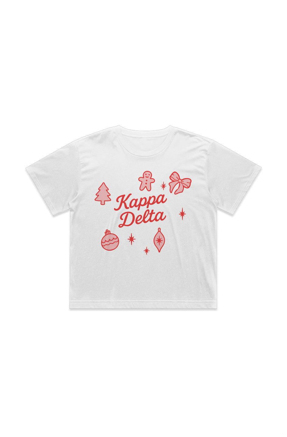 Kappa Delta Christmas Crop Tee