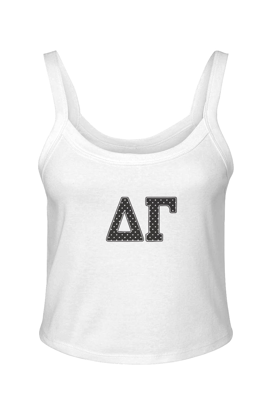 DG POLKA DOT- Micro Rib Spaghetti Strap Tank