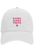 KAT PINK STAR- Otto 6 panel dad hat